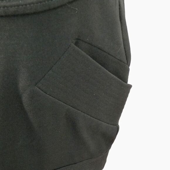 Diane Von Furstenberg- Mini Skirt - Black - Size 6-Pockets- Stitching and Bandin - Picture 10 of 13